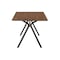 Armen Living Laredo 63" Mid-Century Modern Walnut Wood Dining Table with Black Legs LCLRDIWA - alternate 2